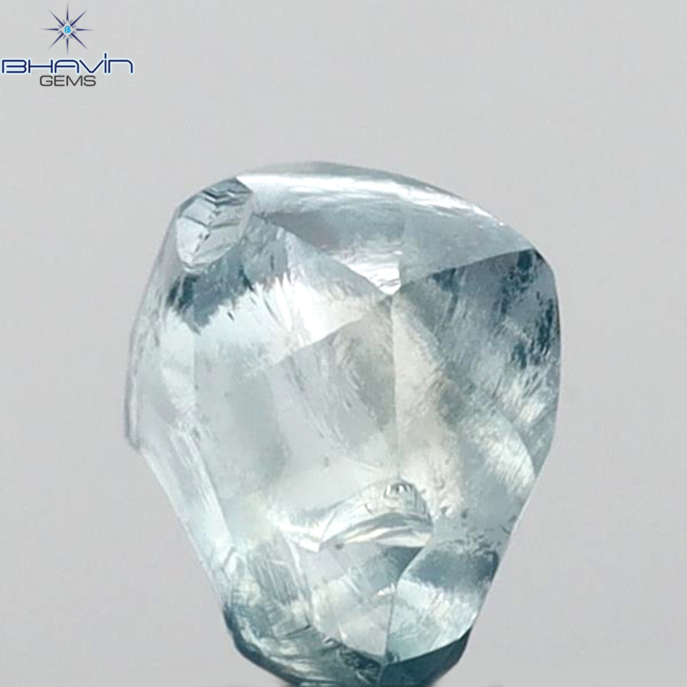 1.13 CT Rough Shape Enhanced Blue Color VS2 Clarity (6.33 MM)