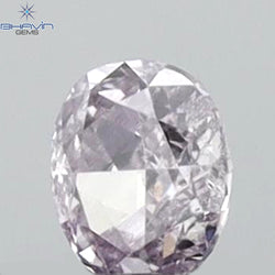 0.12 CT Oval Shape Natural Diamond Pink Color I1 Clarity (3.17 MM)