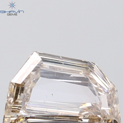 1.03 CT Half Moon Diamond Natural Brown Color I1 Clarity (9.32 MM)