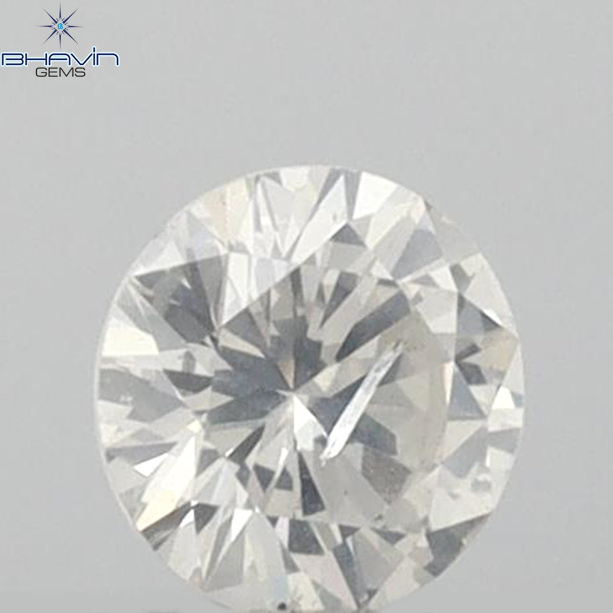 0.21 CT ラウンドシェイプ 天然ルースダイヤモンド ホワイトカラー I1 クラリティ (3.97 MM)