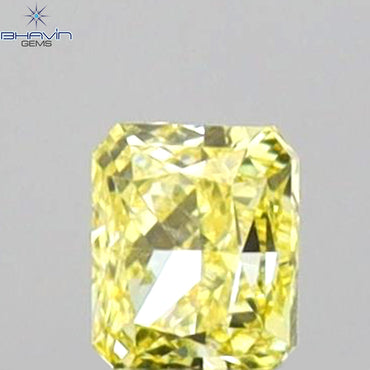 0.11 CT Radiant Shape Natural Diamond Yellow Color VS1 Clarity (2.83 MM)