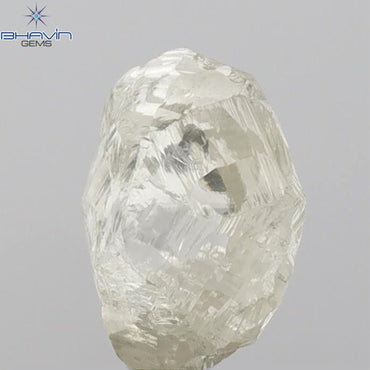2.22 CT Rough Shape Natural Diamond Yellow Color SI1 Clarity (8.53 MM)