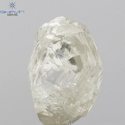 2.22 CT Rough Shape Natural Diamond Yellow Color SI1 Clarity (8.53 MM)