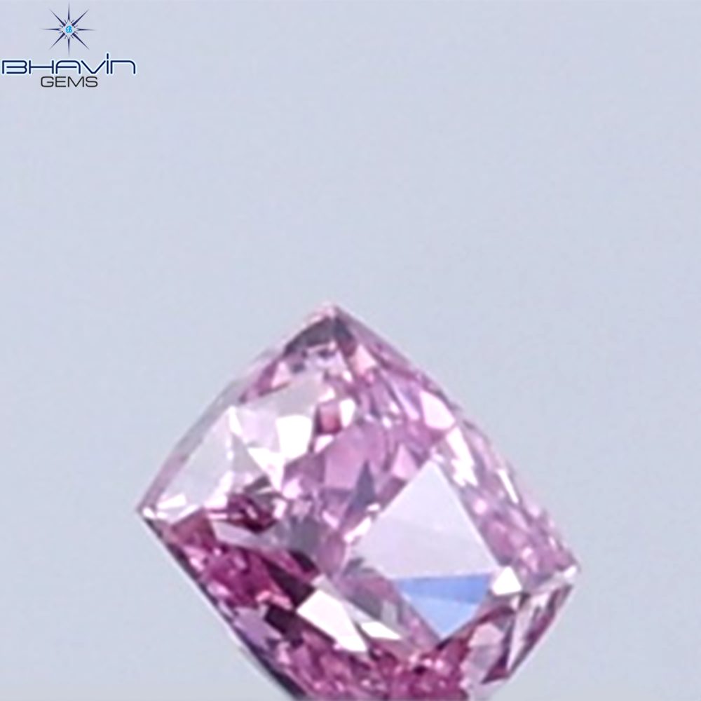 0.025 CT Cushion Diamond Natural Pink (Argyle) Color VS1 Clarity (1.80 MM)