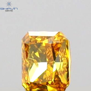 0.07 CT Radiant Shape Natural Diamond Yellow Color SI2 Clarity (2.50 MM)