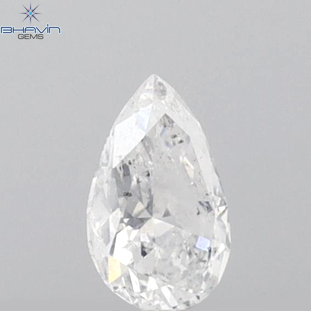 0.17 CT Pear Shape Natural Diamond White Color SI2 Clarity (4.70 MM)