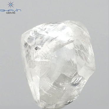 0.65 CT Rough Shape Natural Diamond White Color VS2 Clarity (5.62 MM)