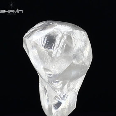 0.67 CT Rough Shape Natural Diamond White Color VS2 Clarity (5.85 MM)
