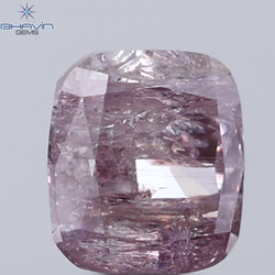 0.40 CT Radiant Diamond Natural Pink Color I3 Clarity (4.38 MM)