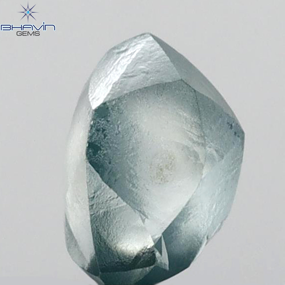 1.45 CT Rough Shape Enhanced Blue Color VS2 Clarity (6.90 MM)