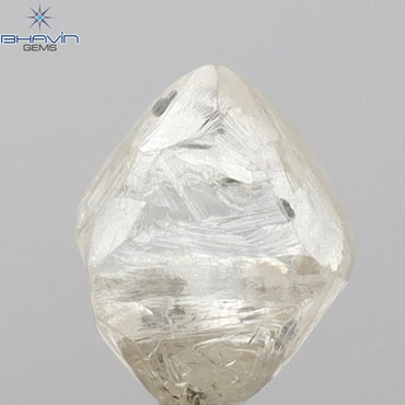 2.30 CT Rough Shape Natural Diamond Yellow Color SI1 Clarity (7.52 MM)
