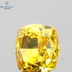 0.07 CT Cushion Shape Natural Loose Diamond Yellow Color VS1 Clarity (2.27 MM)