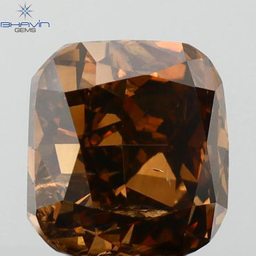 1.27 CT Cushion Shape Natural Diamond Chocolate Color SI2 Clarity (5.86 MM)