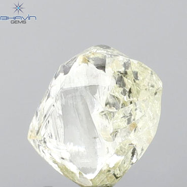 2.23 CT Rough Shape Natural Loose Diamond Yellow Color SI1 Clarity (7.40 MM)