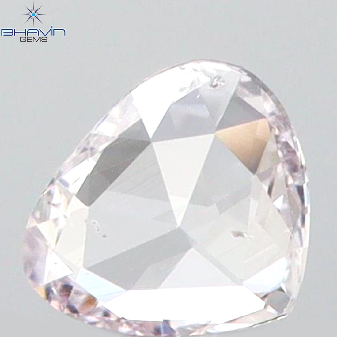 0.09 CT Natural Heart Diamond Pink Color Clarity SI1 (3.35 MM)