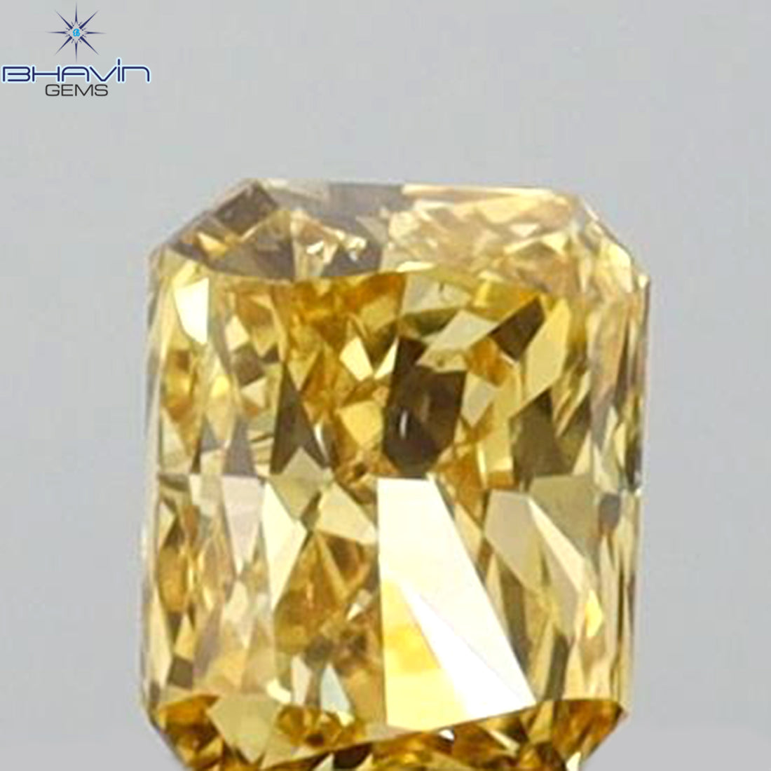 0.15 CT Natural Radiant Diamond Orange Color Clarity VS2 (3.28 MM)