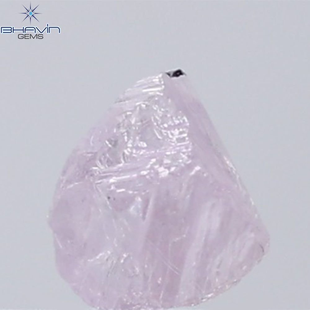 0.52 CT Rough Shape Natural Diamond Pink Color (5.12 MM)