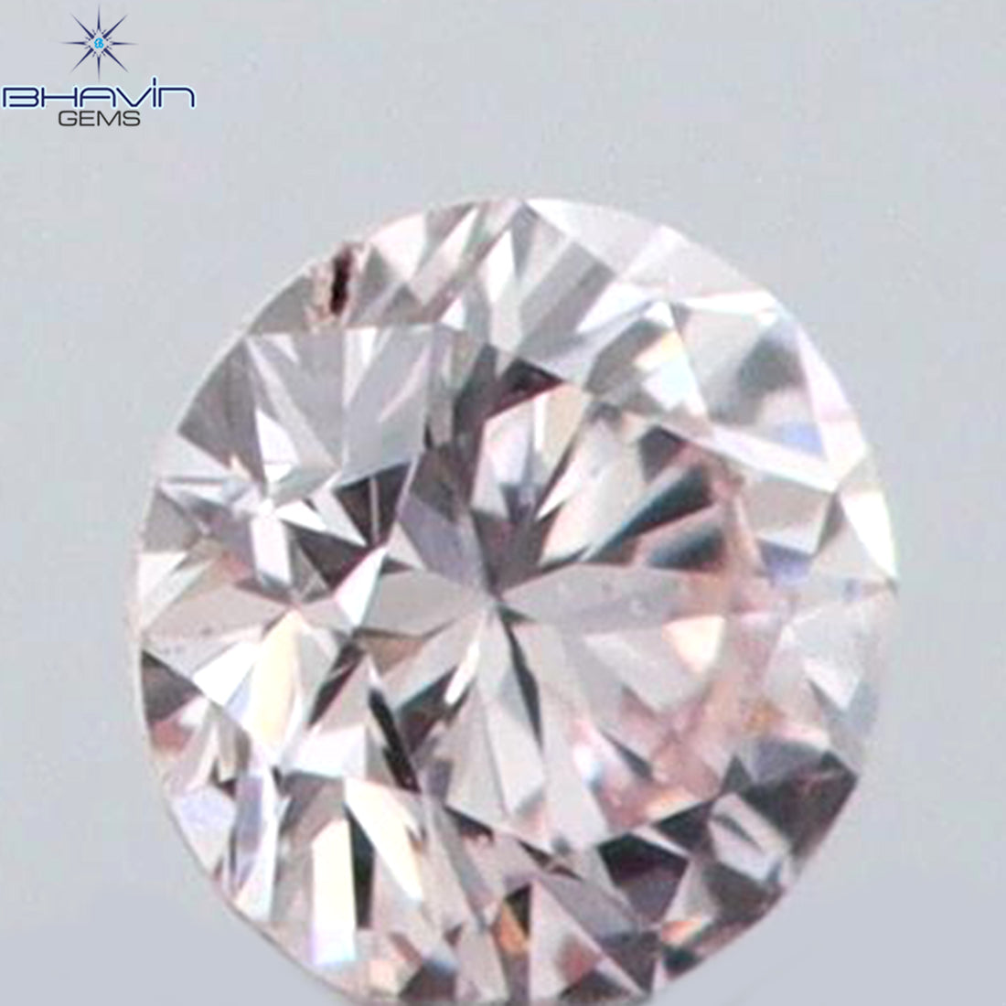 0.02 CT ラウンドシェイプ 天然ダイヤモンド ピンク（アーガイル）カラー VS2 クラリティ（1.44 MM）