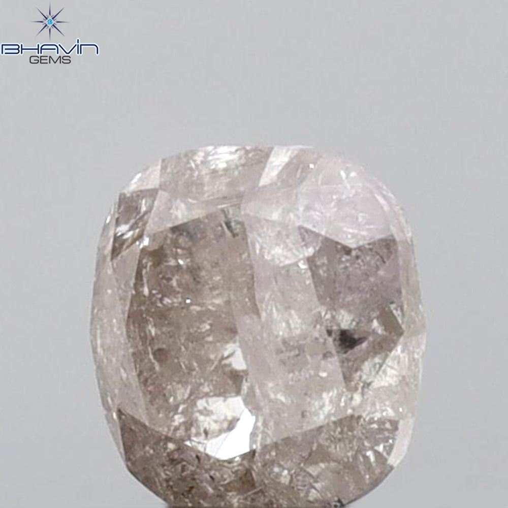 0.54 CT Cushion Shape Natural Diamond Pink Color I3 Clarity (4.67 MM)
