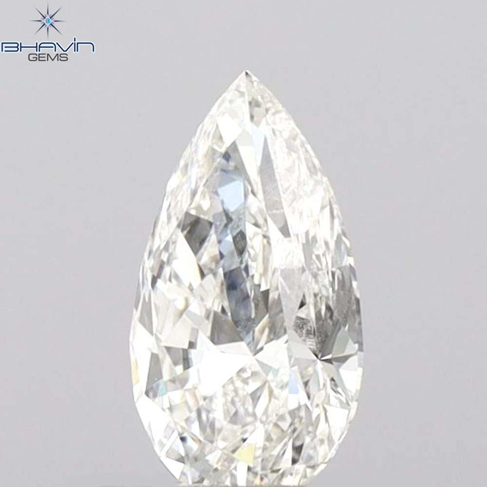 1.02 CT Pear Shape Natural Diamond White Color SI Clarity (8.95 MM)