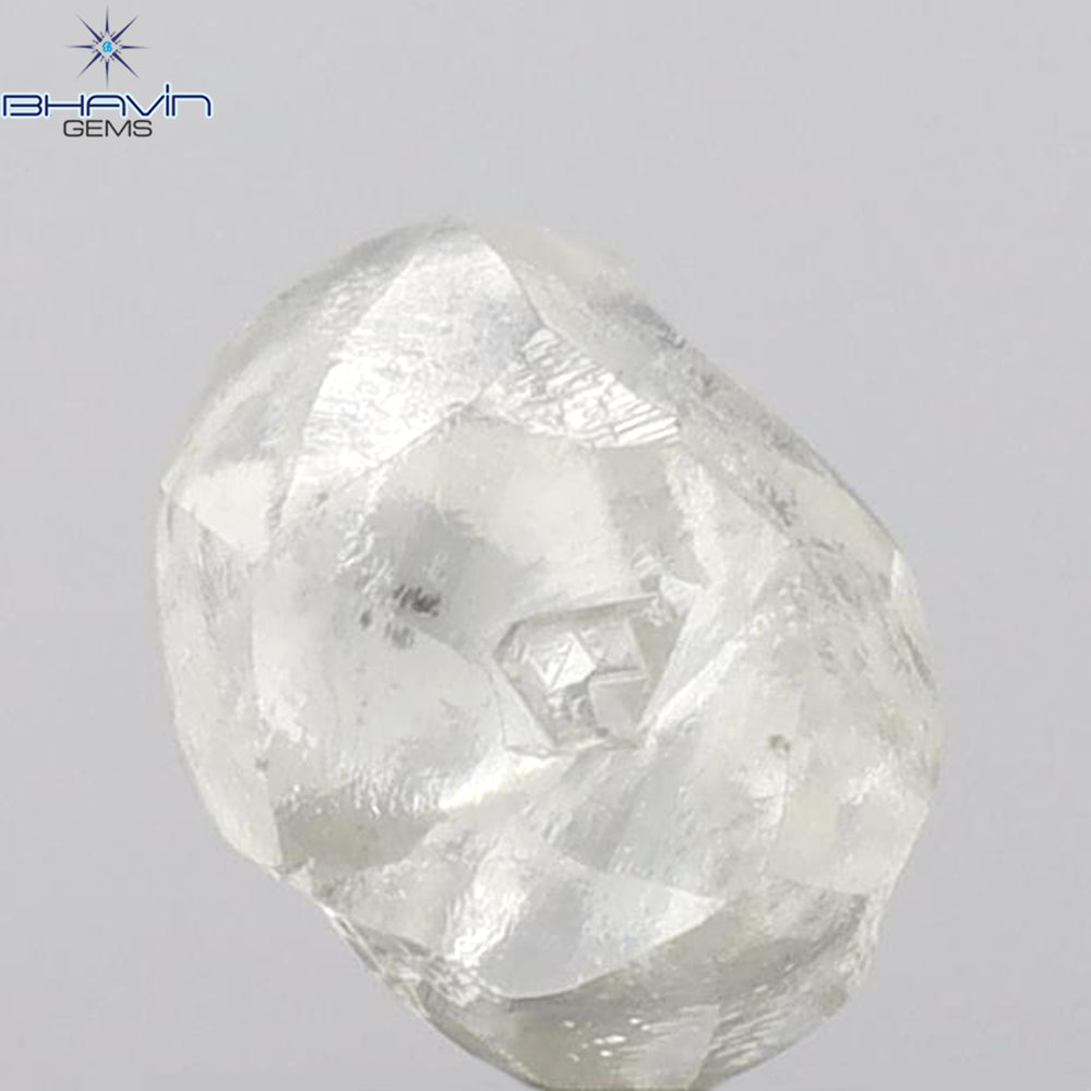 2.28 CT Rough Shape Natural Loose Diamond White (M) Color SI1 Clarity (6.92 MM)