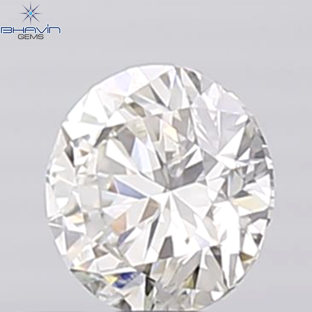 0.44 CT ラフシェイプ ナチュラル ダイヤモンド ブラック グレー (ソルト アンド パッパー) カラー I3 クラリティ (4.95 MM)