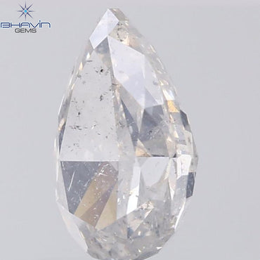 1.36 CT Pear Shape Natural Diamond White Color I1 Clarity (8.55 MM)