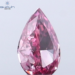 0.07 CT ペアシェイプ 天然ダイヤモンド ピンクカラー SI1 クラリティ (3.52 MM)