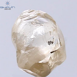 2.58 CT Rough Shape Natural Diamond Brown Color SI1 Clarity (8.12 MM)