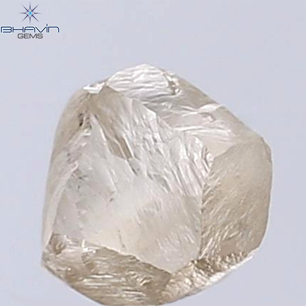 1.31 CT Rough Shape Natural Diamond Brown Color VS2 Clarity (6.26 MM)