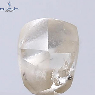 1.40 CT Rough Shape Natural Diamond Brown Color SI1 Clarity (6.48 MM)