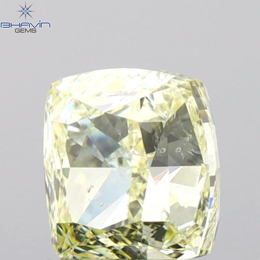 GIA認定 1.00 CT クッションダイヤモンド Y～Zカラー 天然ダイヤモンド SI2 クラリティ (5.37 MM)