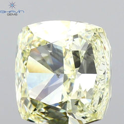 GIA認定 1.27 CT クッションダイヤモンド イエローカラー 天然ダイヤモンド VS1 クラリティ (5.97 MM)