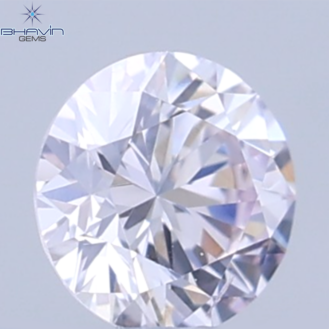 0.26 CT ラウンドシェイプ 天然ダイヤモンド ピンクカラー VS1 クラリティ (4.10 MM)