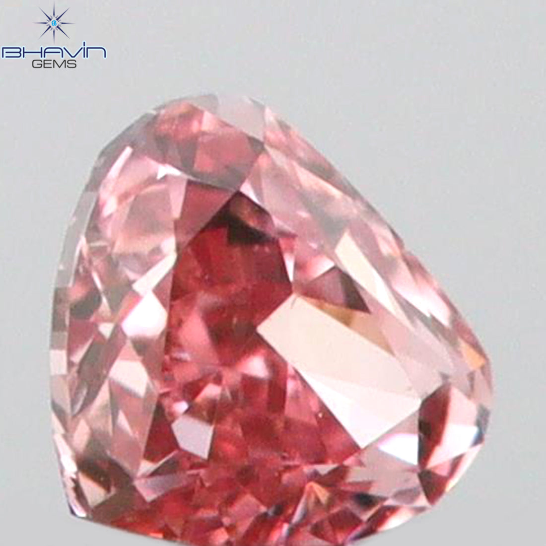 0.04 CT Natural Heart Diamond Pink Color Clarity VS1 (2.15 MM)