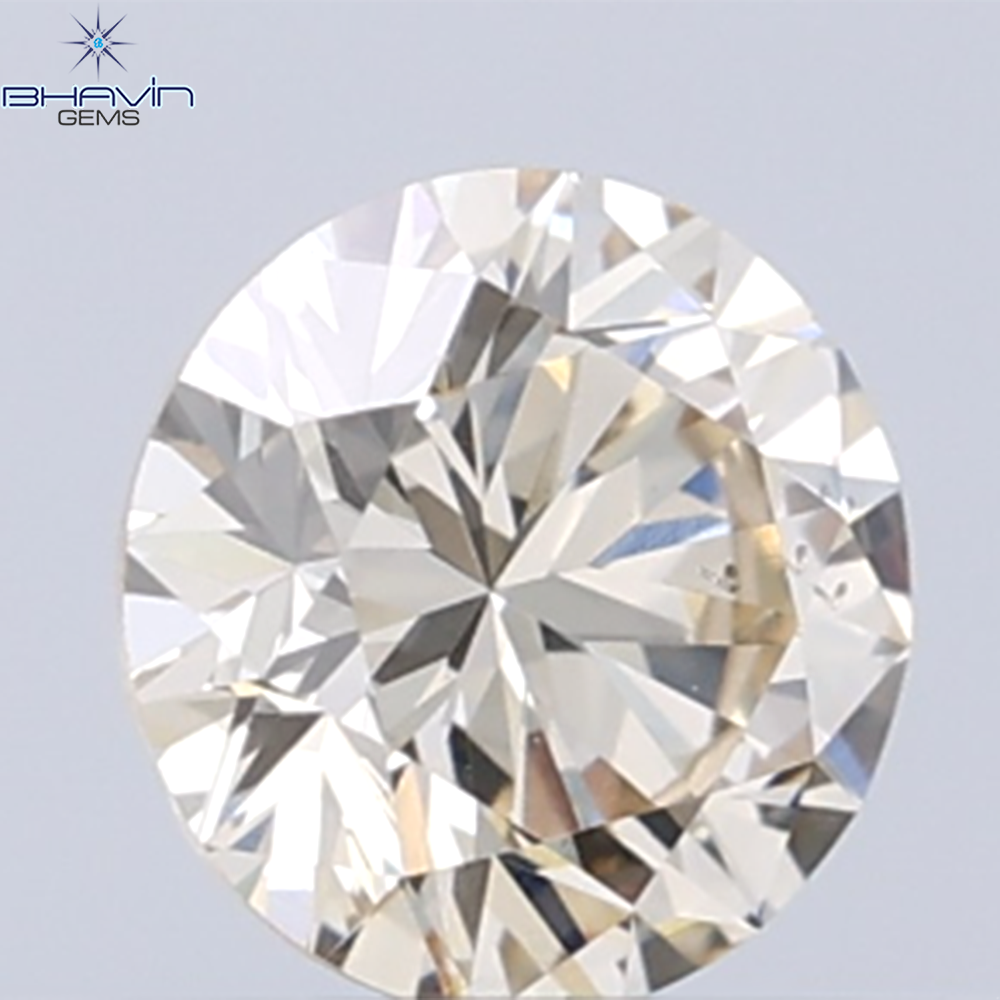 0.18 CT ラウンド ローズ カット シェイプ 天然ダイヤモンド ピンク色 I2 クラリティ (3.86 MM)