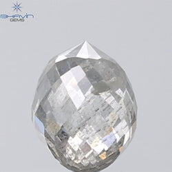 1.41 CT Briolette Shape Natural Diamond White Color I2 Clarity
