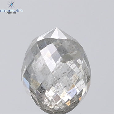 1.41 CT Briolette Shape Natural Diamond White Color I2 Clarity