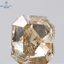 1.00 CT Radiant Natural Brown Diamond SI2 Clarity (5.22 MM)