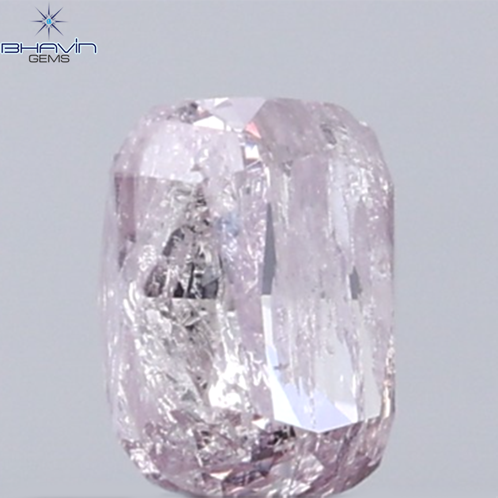 0.21 CT Cushion Diamond Natural Pink Color I3 Clarity (3.48 MM)