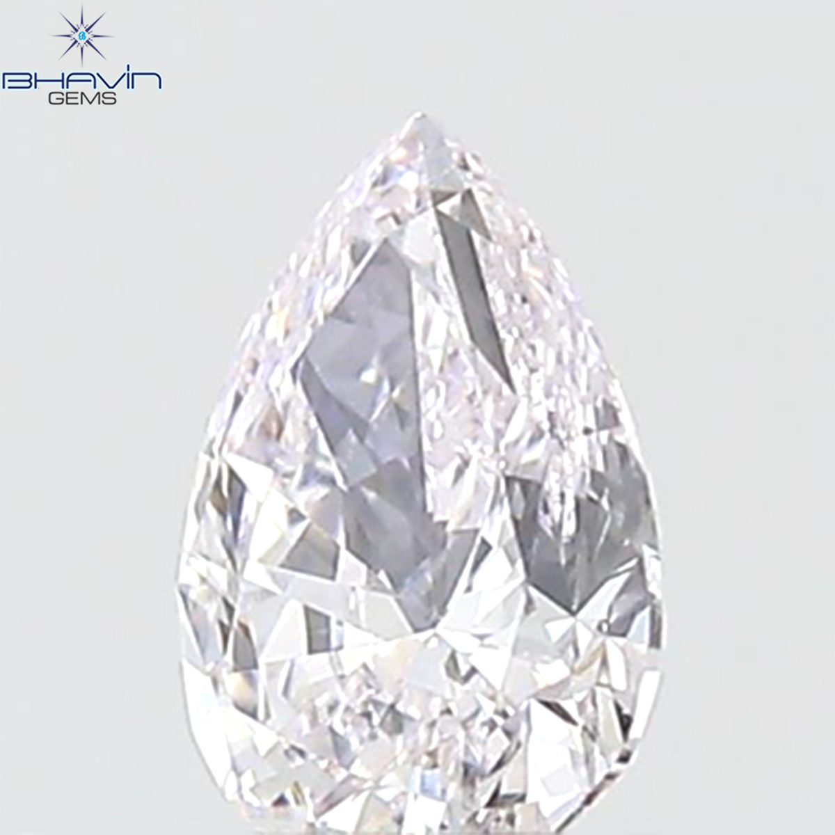 GIA Certified 0.27 CT  Natural Pear Pink Diamond VS2 Clarity (5.48 MM)