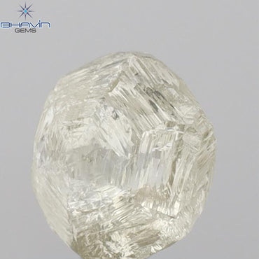 2.17 CT Rough Shape Natural Diamond Yellow Color SI1 Clarity (7.35 MM)