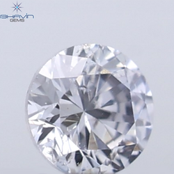 0.05 CT Round Cut Natural Diamond Grey Blue Color VS2 Clarity