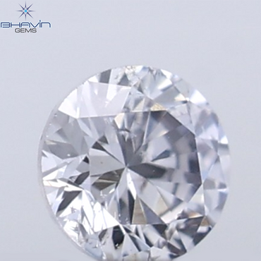 0.05 CT Round Cut Natural Diamond Grey Blue Color VS2 Clarity