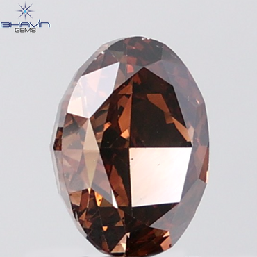 2.10 CT Oval Diamond Natural Orange Brown Color VS2 Clarity (8.79 MM)