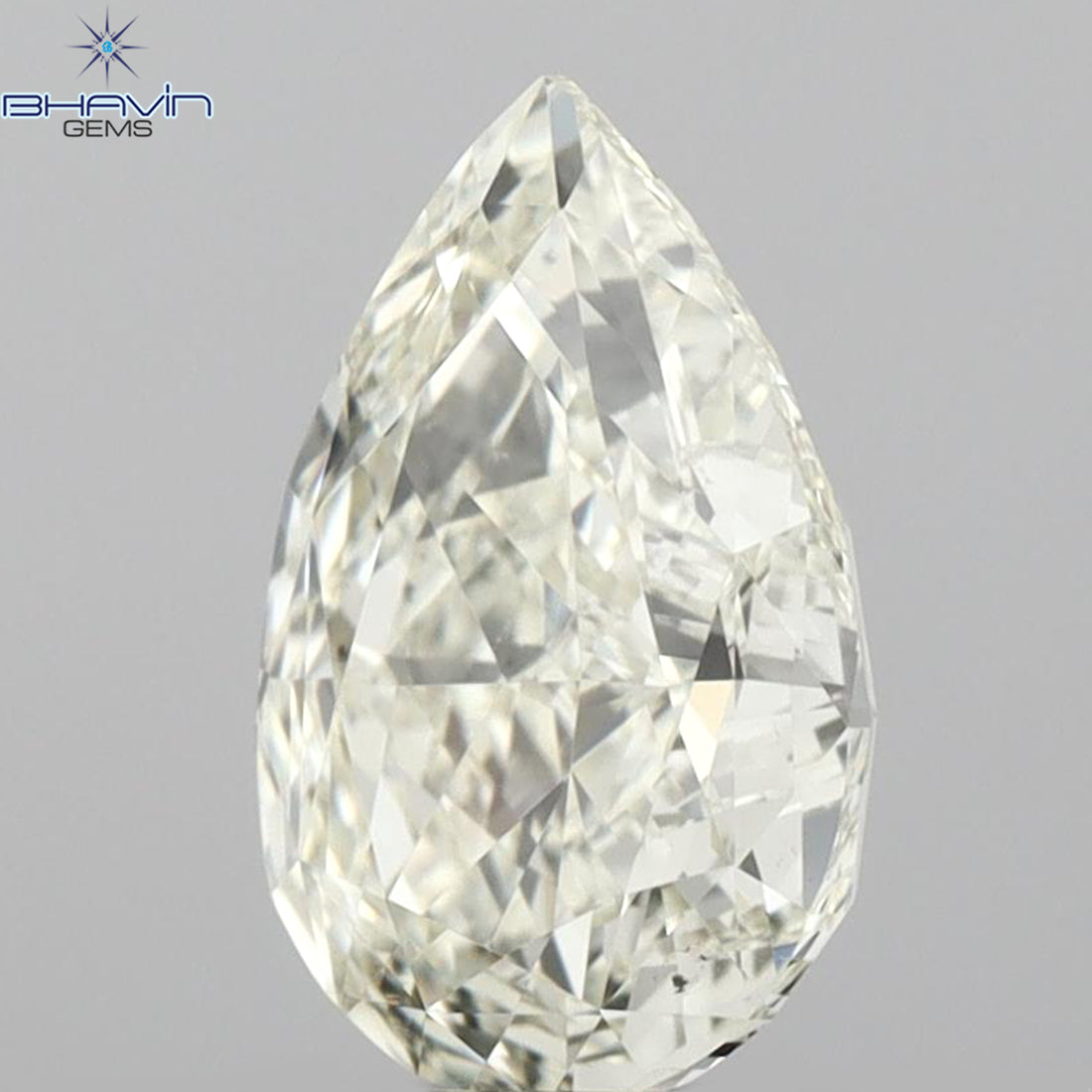 GIA認定 1.13 CT ペアシェイプ 天然ダイヤモンド イエローカラー SI2 クラリティ (10.25 MM) (コピー)