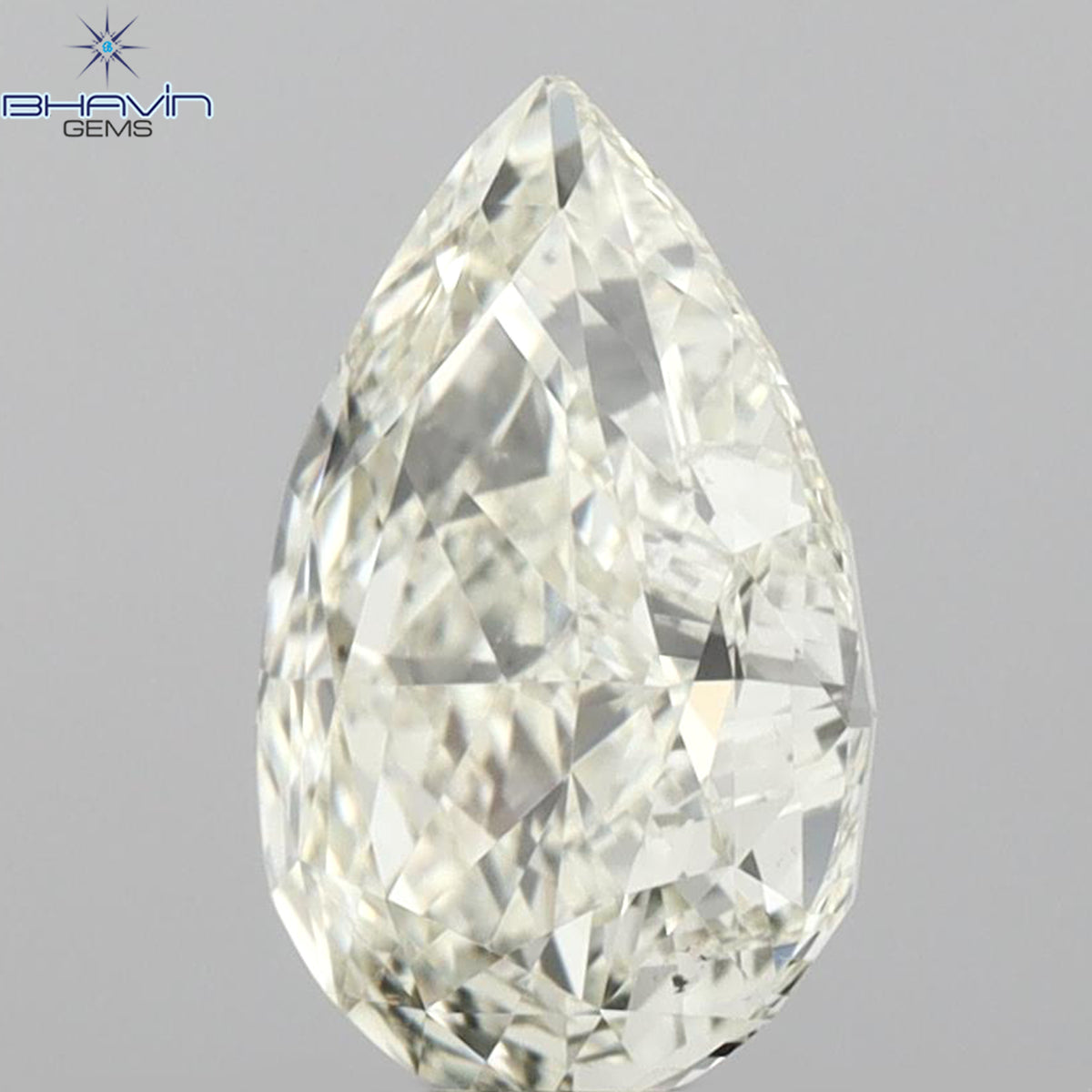 GIA Certified 1.13 CT Pear Natural Diamond Yellow Color SI2 Clarity (10.25 MM)