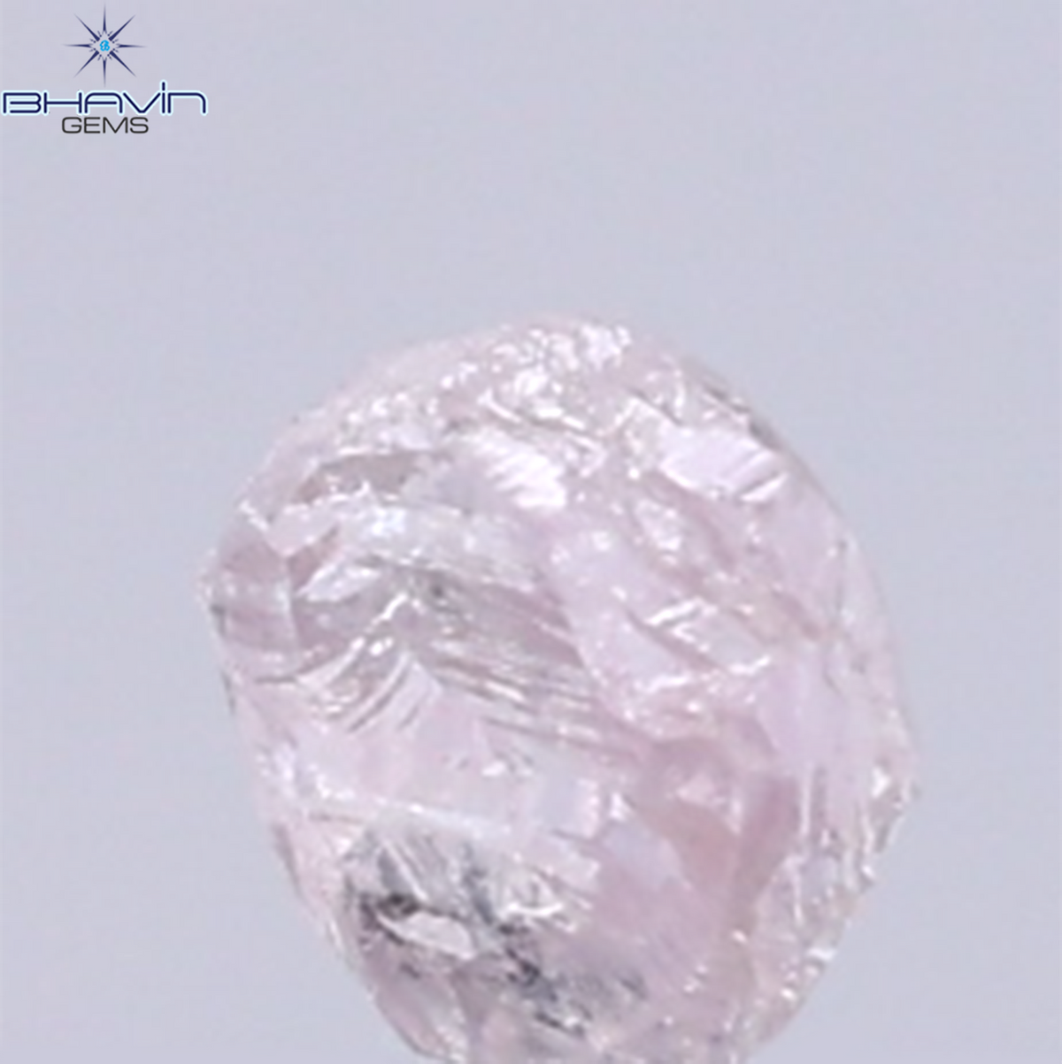 0.29 CT Natural Rough Diamond Pink Color Clarity SI (3.77 MM)