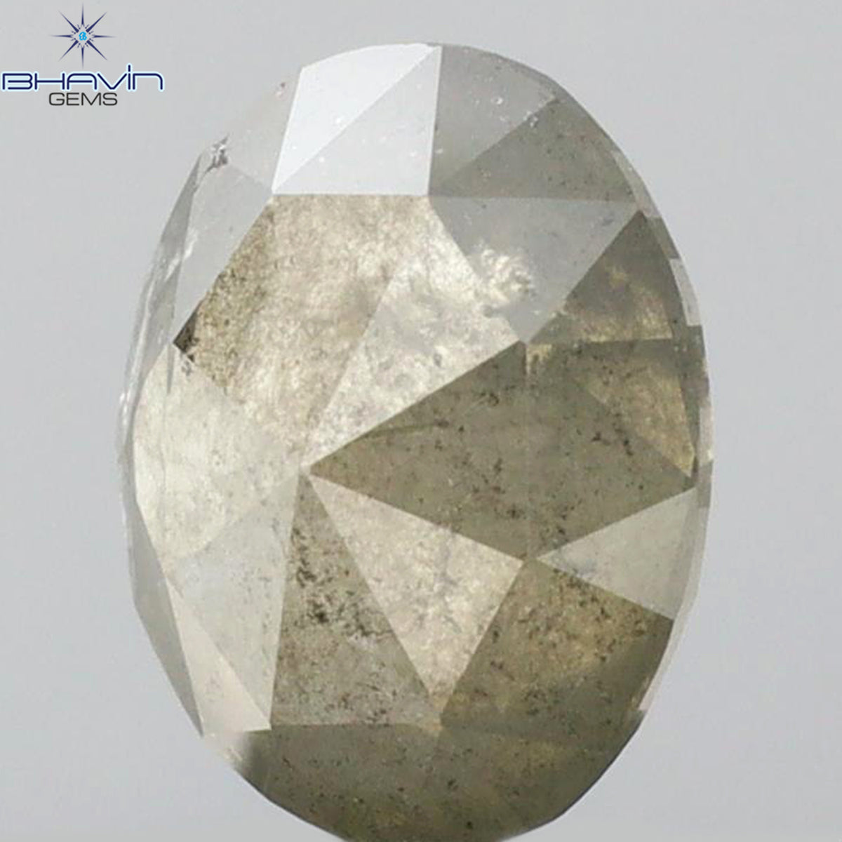 1.39 CT Oval Shape Natural Diamond Salt And Papper Color I3 Clarity (7.80 MM)