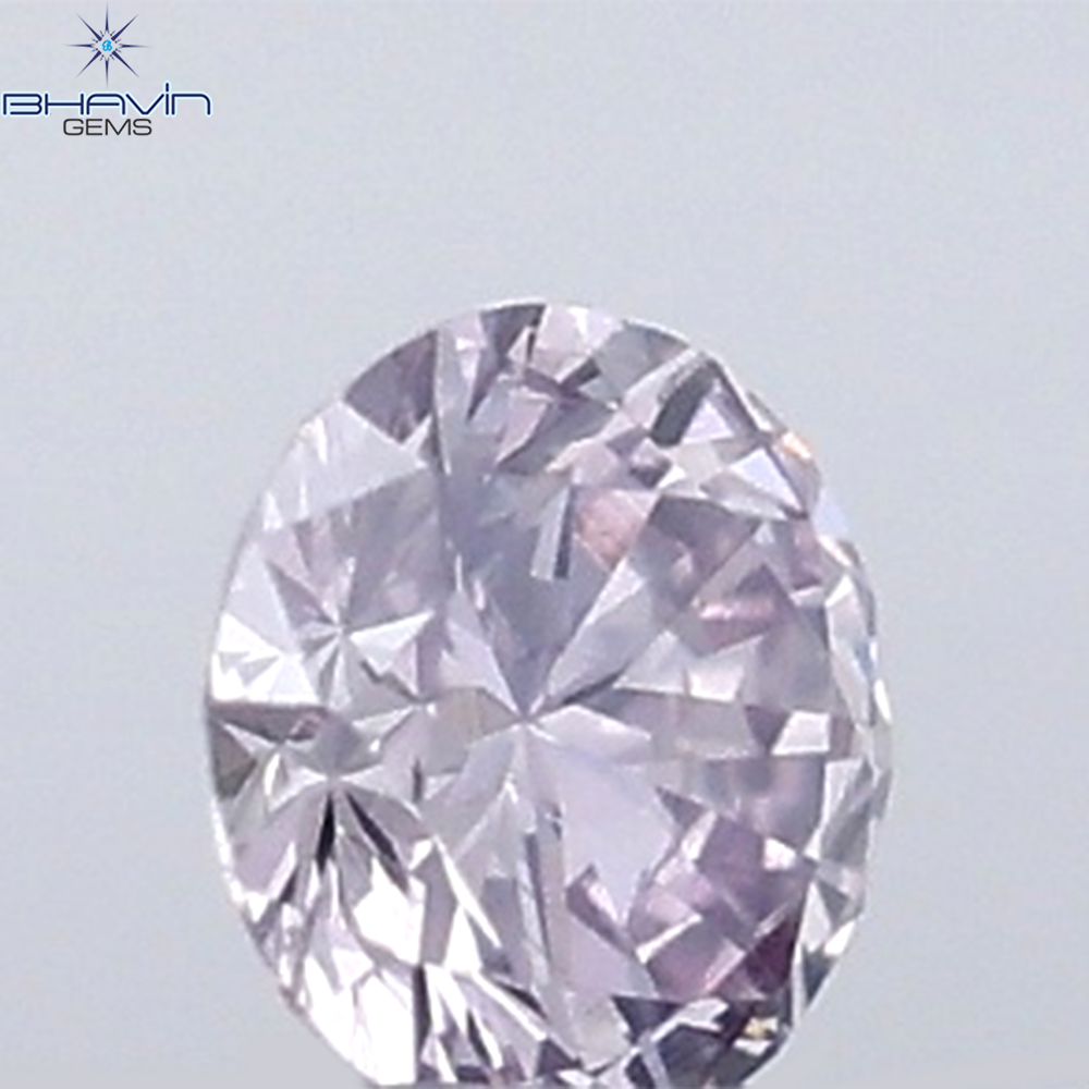 0.02 CT Round Natural Diamond Pink Color VS-SI Clarity